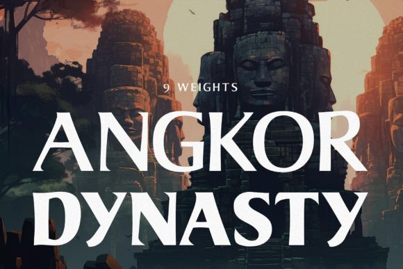 Angkor Dynasty: A Serif Font with Cultural Depth for Modern Design
