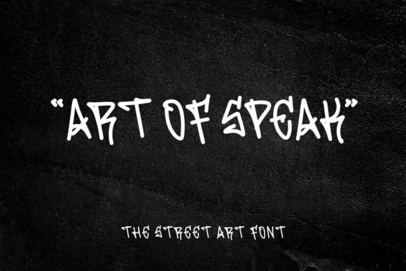 Art of Speak Font for Bold Visual Communication