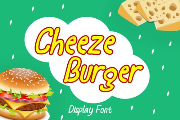 Cheeze Burger: A Playful Display Font for Creative Projects