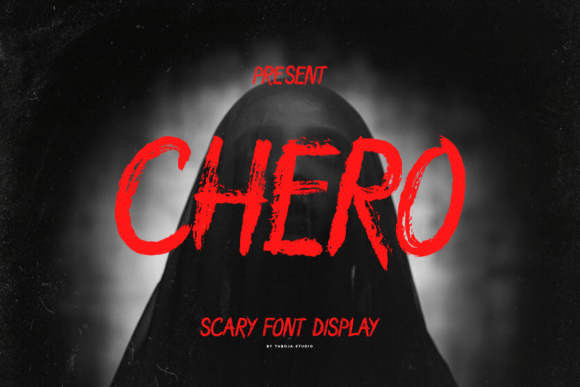 Chero: The Eerie Display Font for Spooky Branding Projects