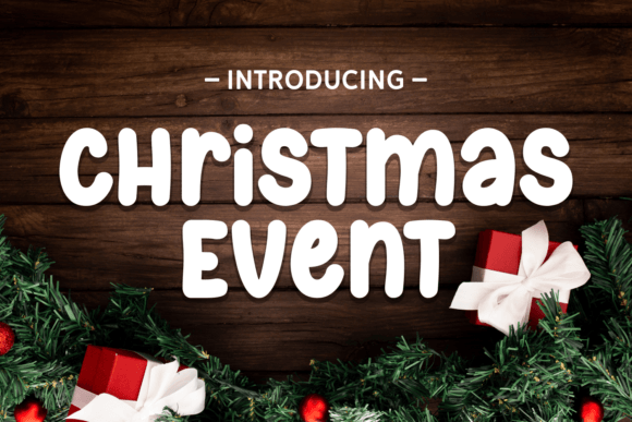 Christmas Event Font for Festive Branding and Design