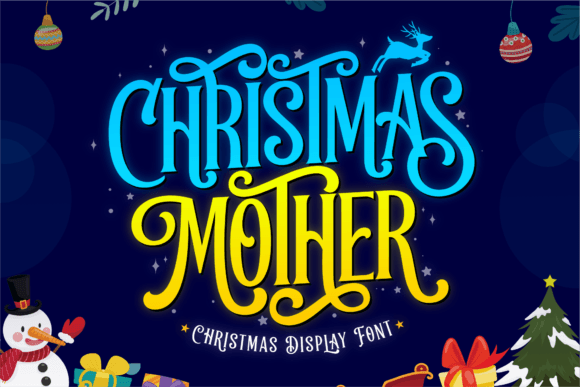 Christmas Mother Font for Festive Branding and Holiday Creations