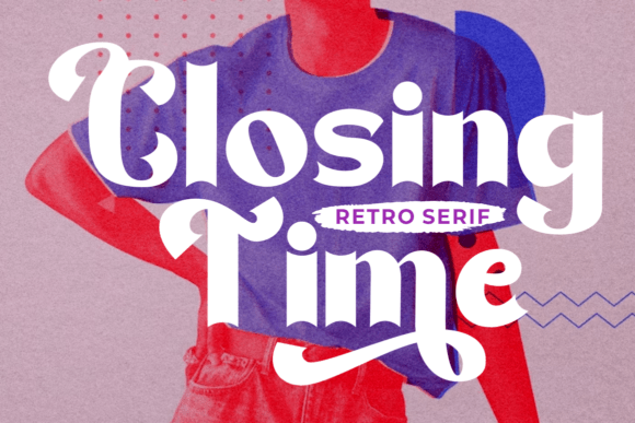Closing Time: A Retro Display Font for Modern Web Design
