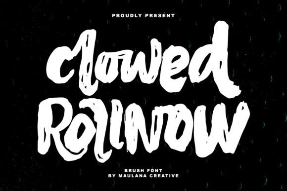 Clowed Rollnow: The Handmade Brush Font for Creative Makers