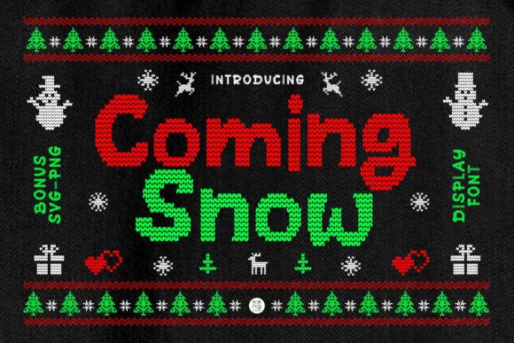 Coming Snow: A Premium Display Font for Holiday Creations