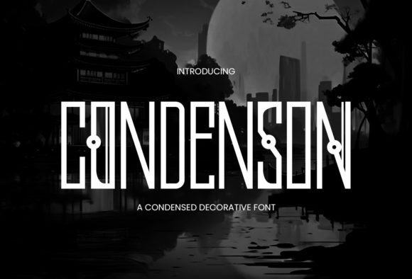 Condenson: The Streamlined Display Font for Modern Branding