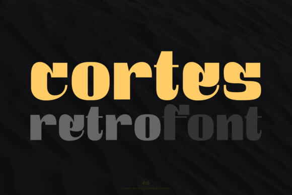 Cortes Font for Handmade Creations and Commercial Designs