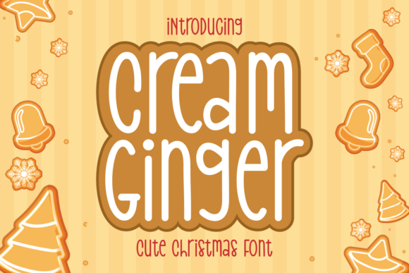 Cream Ginger: A Festive Display Typeface for Holiday Editorial Design