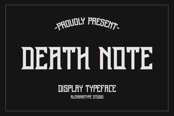 Death Note: The Ultimate Display Font for Bold Projects