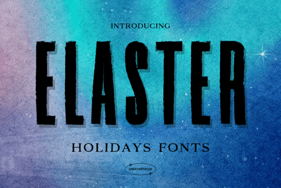 Elaster: The Premium Display Font for Handmade Holiday Projects
