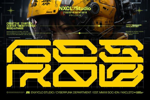 Gesrob: A Cyberpunk Font for Bold Branding