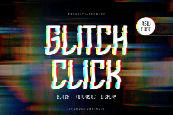 Glitch Click: A Unique Display Font for Creative Branding