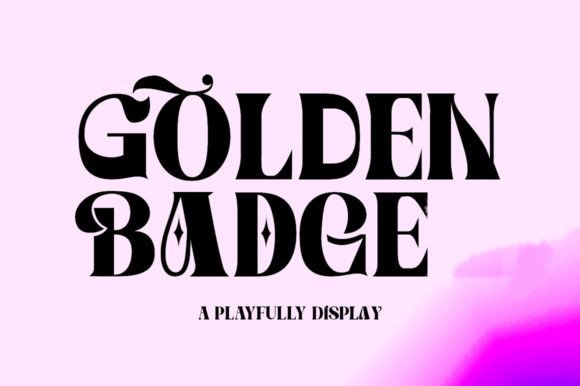Golden Badge Font for Polished Branding and Stylish Design