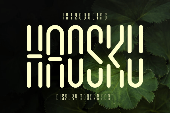 Haosku: A Modern Digital Display Font for Creative Projects