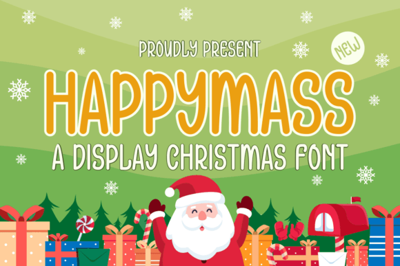 Happymass: The Perfect Display Font for Festive Editorial Design