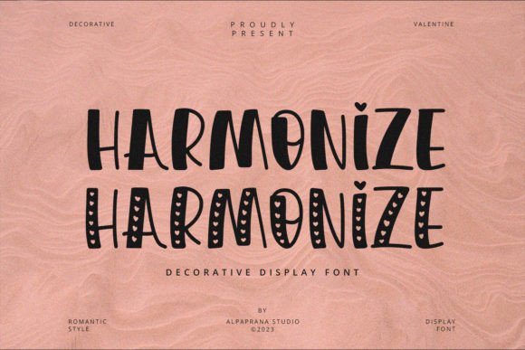 Harmonize: A Whimsical Display Font for Creative Campaigns
