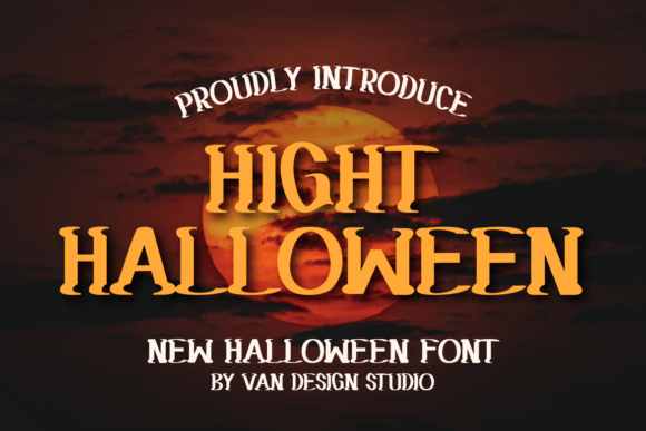 Hight Halloween Font for Handmade Creations