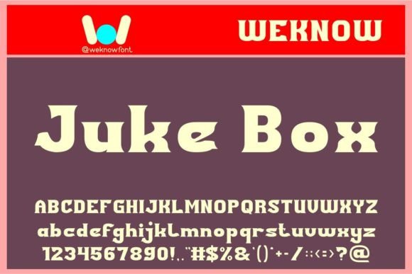 Juke Box Font for Bold Web Design and Branding