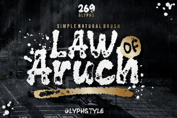 Law of Aruch: A Natural Brush Font for Branding and Creative Projects
