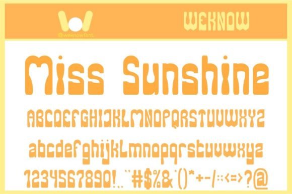 Miss Sunshine: A Font That Elevates Brand Identity