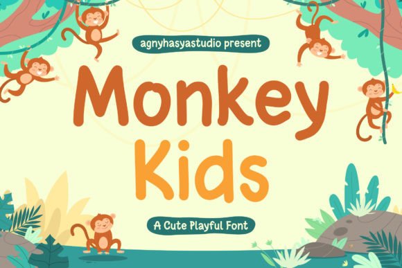 Monkey Kids Font for Playful Handmade Creations