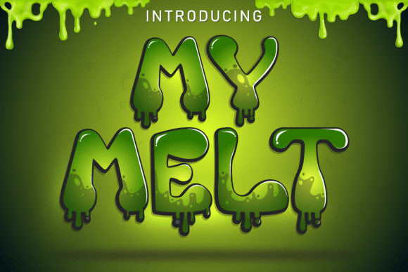 My Melt: A Playful Display Font for Creative Makers