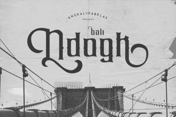 Ndogk: A Captivating Display Font for Editorial Design