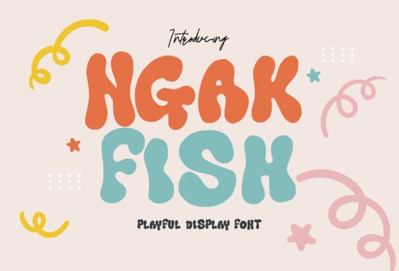 Ngak Fish: A Playful Display Font for Digital Creativity