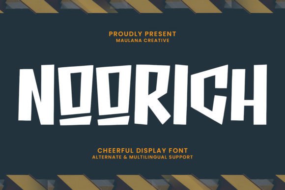 Noorich – A Cheerful Display Font for Editorial Projects