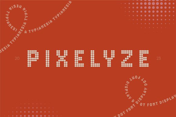 Pixelyze - A Modern Dot Font for Brand Elegance