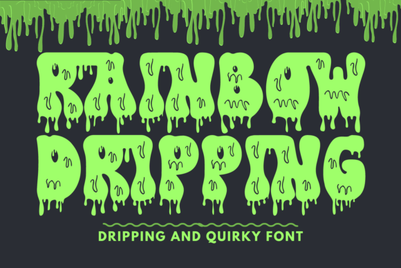 Rainbow Dripping Font for Bold Branding and Creative Projects