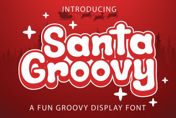 Santa Groovy Font for Retro Branding and Creative Projects