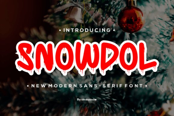 Snowdol: A Modern Display Font for Digital Creativity