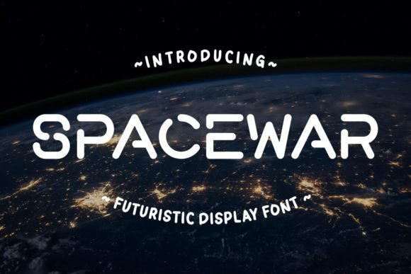 Spacewar: A Cosmic Display Font for Creative Makers