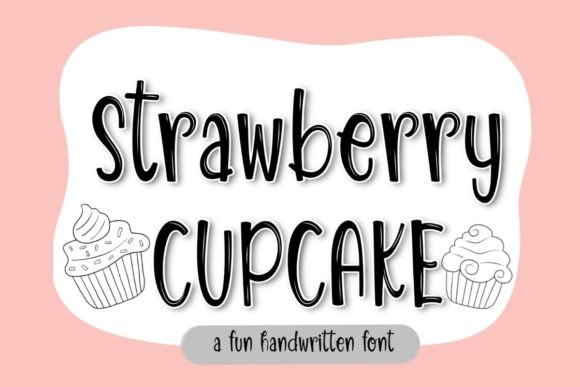 Strawberry Cupcake: A Playful Handwritten Font for Branding