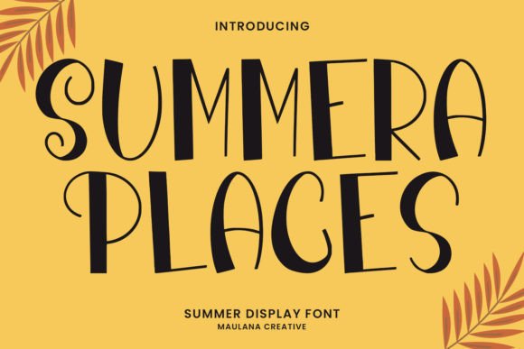 Summera Places: A Bold Summer Display Font for Creative Branding