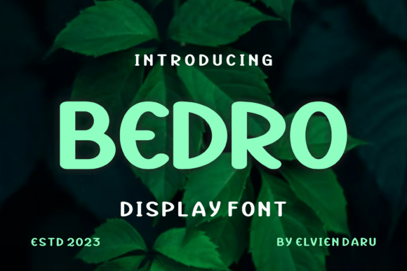 Upgrade Your Brand Identity with the Bedro Display Font