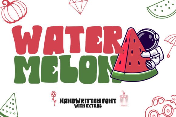 Water Melon Font for Playful Digital Branding